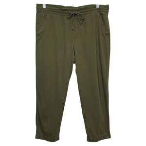 Gap Olive Green Easy Pant Drawstring Casual Pants Size Large